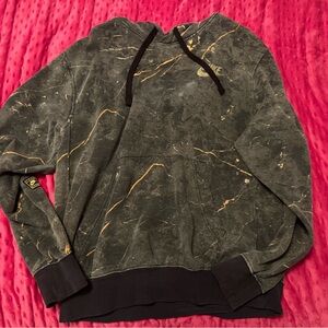 Nike Black and Gold Plush Sweater